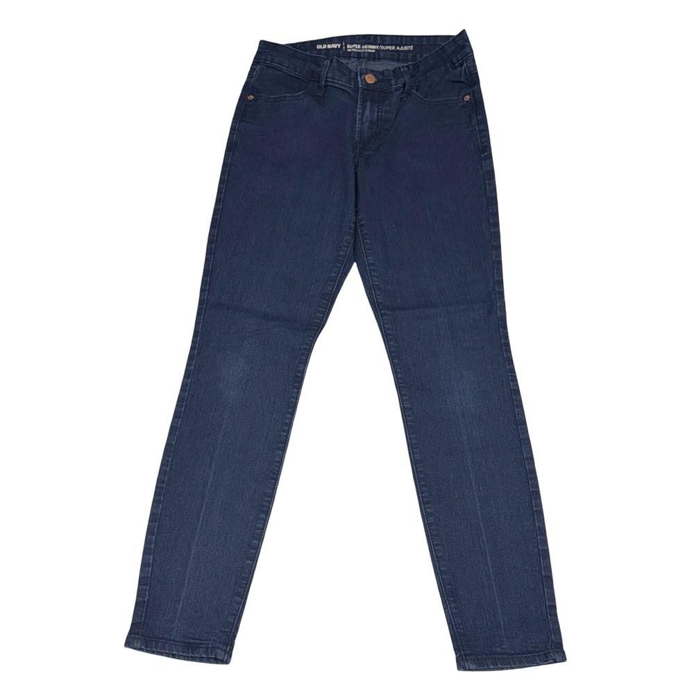 Old Navy Size 4 Women's Dark Denim Mid-Rise Super Skinny Jeans
